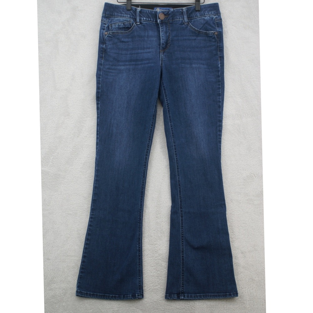 Democracy Ab solution Bootcut Jeans Dark Wash Blue Stretch Denim Womens Size 10 - Picture 12 of 15